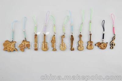 音樂禮品 手機掛 實木手機掛件